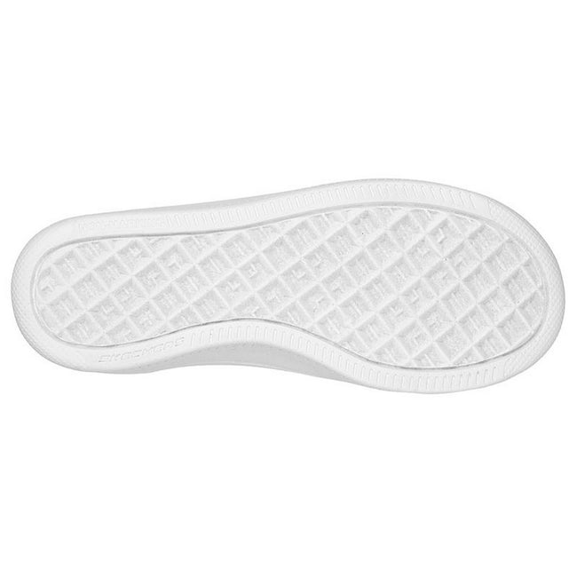 White - Pack Shot - Skechers Childrens-Kids Sport Court 92 Leather Trainers