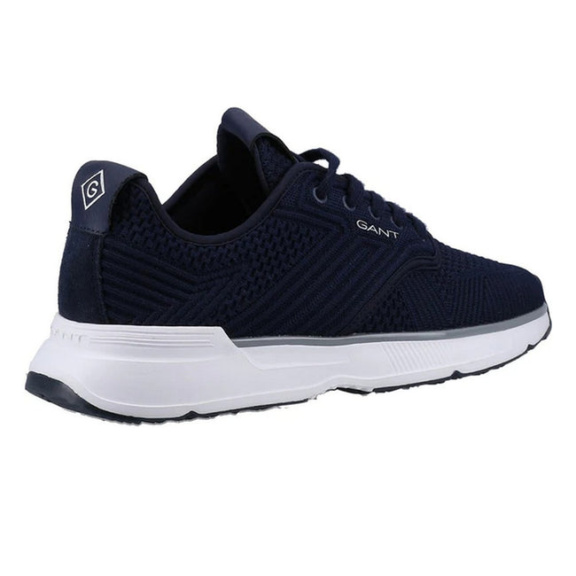 Marine - Side - Gant Mens Beeker Suede Trainers
