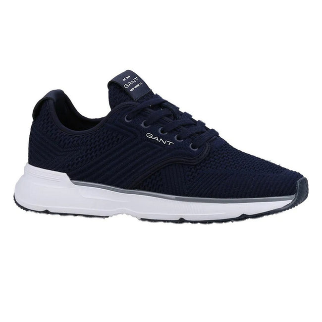 Marine - Front - Gant Mens Beeker Suede Trainers
