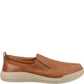 Tan - Side - Hush Puppies Mens Eamon Leather Loafers