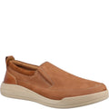 Tan - Front - Hush Puppies Mens Eamon Leather Loafers
