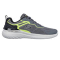 Charcoal-Lime - Back - Skechers Mens Bounder 2.0 - Andal Trainers