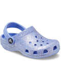 Moon Jelly - Front - Crocs Childrens-Kids Classic Glitter Clogs