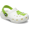 Green-White - Front - Crocs Childrens-Kids Alien Clogs