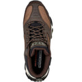 Brown - Lifestyle - Skechers Mens Envoy Bulldozer Leather Skech-Air Trainers