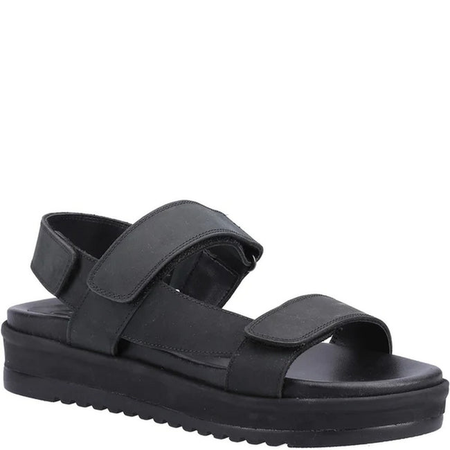 Black - Front - Cotswold Womens-Ladies Campden Leather Sandals