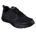Black - Front - Skechers Mens Equalizer 5.0 Cyner Leather Trainers