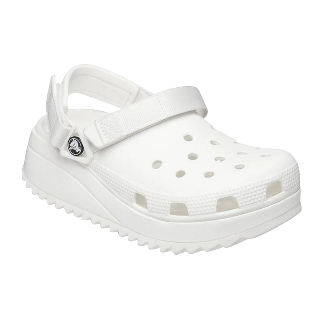 White - Side - Crocs Unisex Adult Hiker Classic Clogs