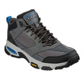Charcoal - Front - Skechers Mens Skech-Air Envoy Bulldozer Leather Trainers