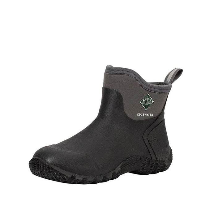 Black - Front - Muck Boots Mens Edgewater Classic 6 Wellington Boots