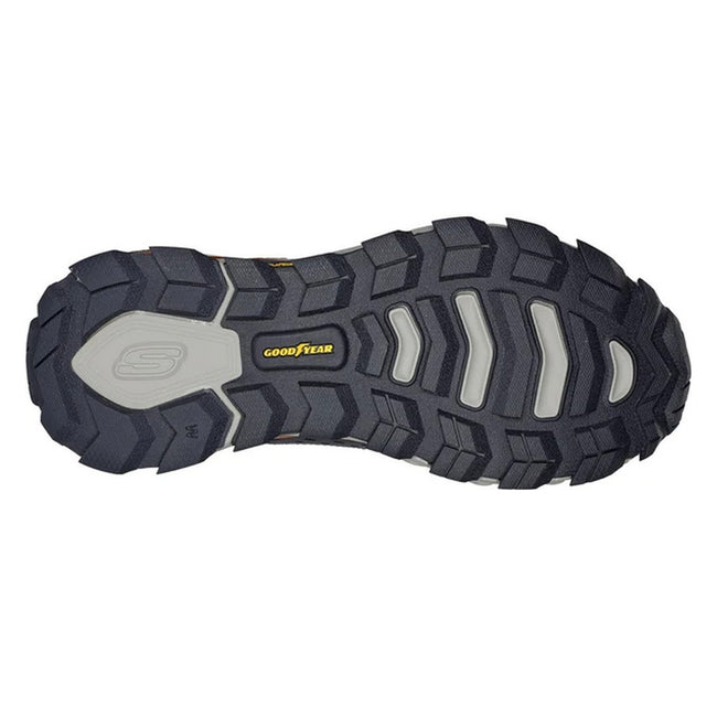 Navy - Pack Shot - Skechers Mens Max Protect Leather Trainers