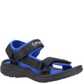 Black-Navy - Front - Cotswold Childrens-Kids Bodiam Recycled Sandals