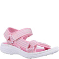 Pink-White - Front - Cotswold Childrens-Kids Bodiam Recycled Sandals