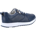 Navy - Back - Fleet & Foster Womens-Ladies June Suede Trainers
