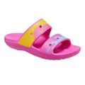 Pink - Back - Crocs Womens-Ladies Classic Ombre Sandals