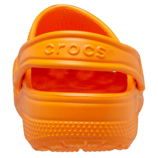 Orange Zing - Side - Crocs Childrens-Kids Classic Clogs