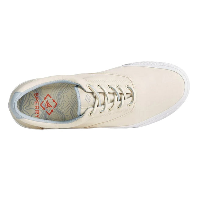 Ivory - Side - Sperry Mens Striper II CVO SeaCycled Trainers
