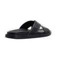 Black - Lifestyle - Base London Mens Oracle Waxy Leather Sandals