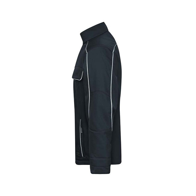 Carbon - Lifestyle - James and Nicholson Adults Unisex Workwear Softshell Jacket