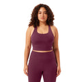 Plum - Front - Girlfriend Collective Womens-Ladies Paloma Racerback Bra