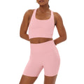 Candy Pink - Side - Girlfriend Collective Womens-Ladies Paloma Racerback Bra