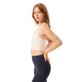 Ivory - Side - Girlfriend Collective Womens-Ladies Paloma Racerback Bra