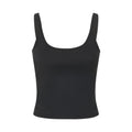 Black - Front - Girlfriend Collective Womens-Ladies Gemma Scoop Neck Tank Top