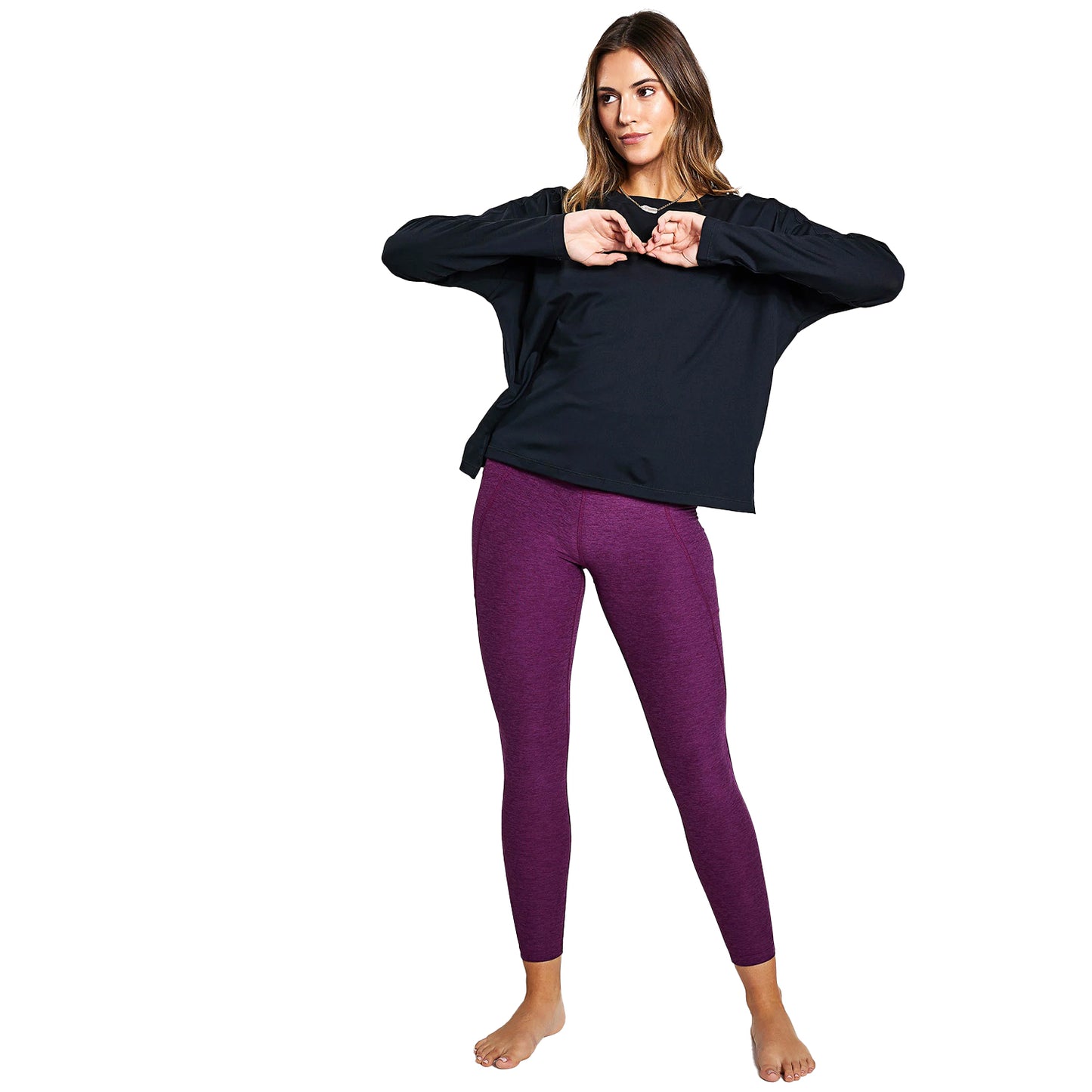 Black - Lifestyle - Girlfriend Collective Womens-Ladies Reset Long-Sleeved T-Shirt
