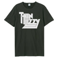 Charcoal - Front - Amplified Unisex Adult Logo Thin Lizzy T-Shirt