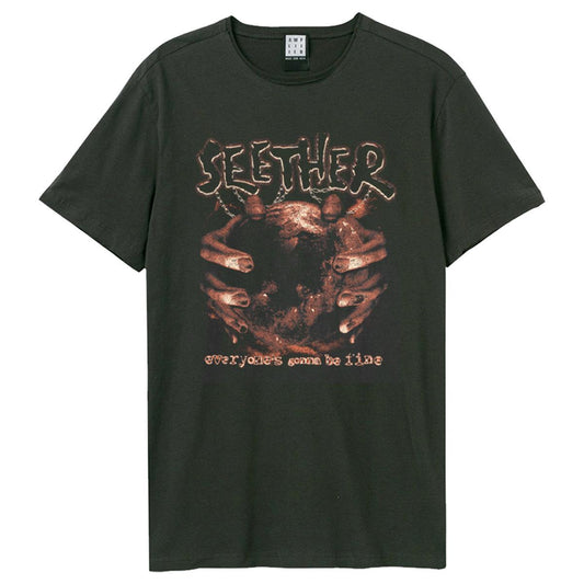 Charcoal - Front - Amplified Unisex Adult Gonna Be Fine Seether T-Shirt
