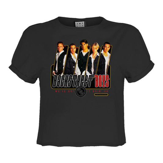 Charcoal - Front - Amplified Womens-Ladies We´ve Got It Goin´ On Backstreet Boys Crop Top