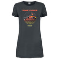 Charcoal - Front - Amplified Womens-Ladies Vintage Pyramids Pink Floyd Shirt Dress