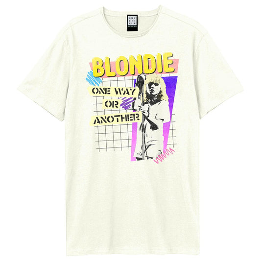 Vintage White - Front - Amplified Unisex Adult One Way Or Another Blondie T-Shirt