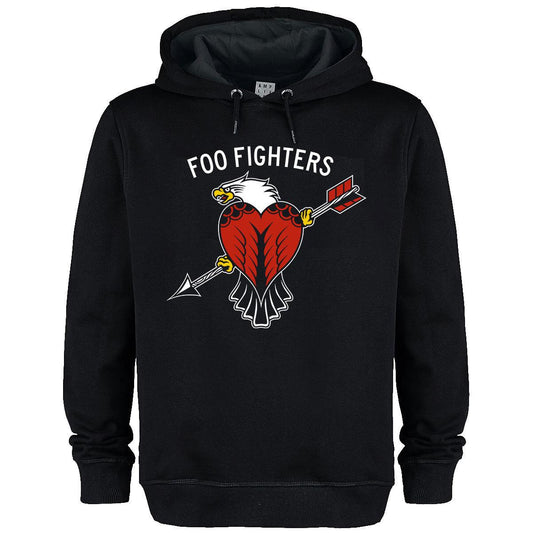 Black - Front - Amplified Unisex Adult Eagle Tattoo Foo Fighters Hoodie