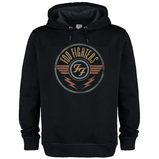 Black - Front - Amplified Unisex Adult Air Foo Fighters Hoodie