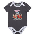 White-Black-Red - Side - Amplified Baby Fly On The Wall AC-DC Babygrow Set