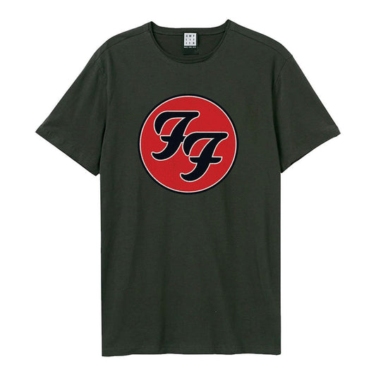Charcoal - Front - Amplified Unisex Adult Foo Fighters Logo T-Shirt
