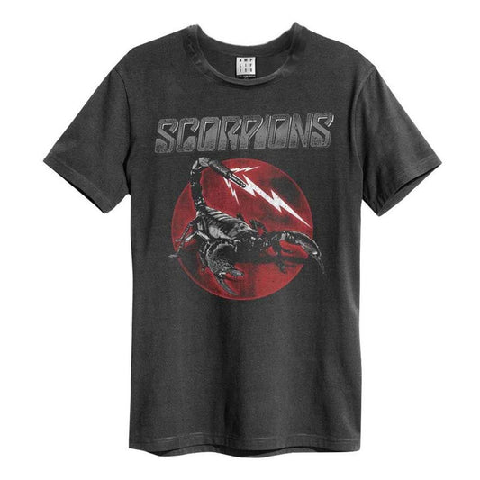 Charcoal - Front - Amplified Unisex Adult Scorpion Tail Scorpions T-Shirt