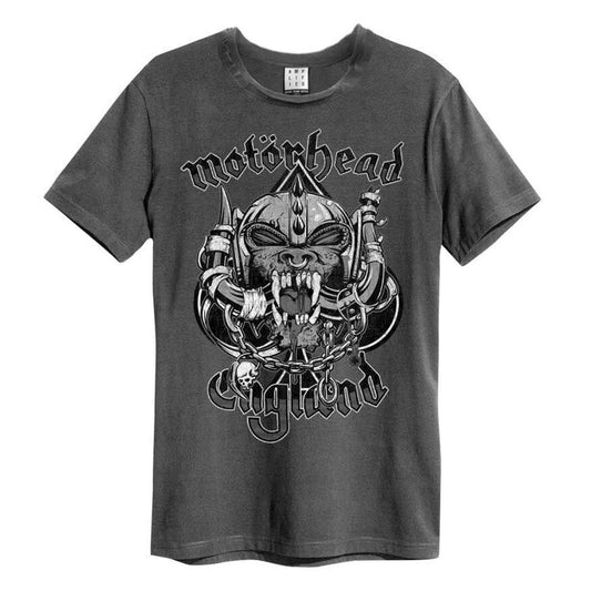 Charcoal - Front - Amplified Unisex Adult Snaggletooth Crest Motorhead T-Shirt