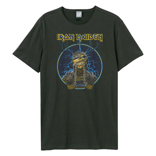 Charcoal - Front - Amplified Unisex Adult Mummy Iron Maiden T-Shirt