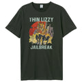Charcoal - Front - Amplified Unisex Adult Jailbreak Thin Lizzy T-Shirt
