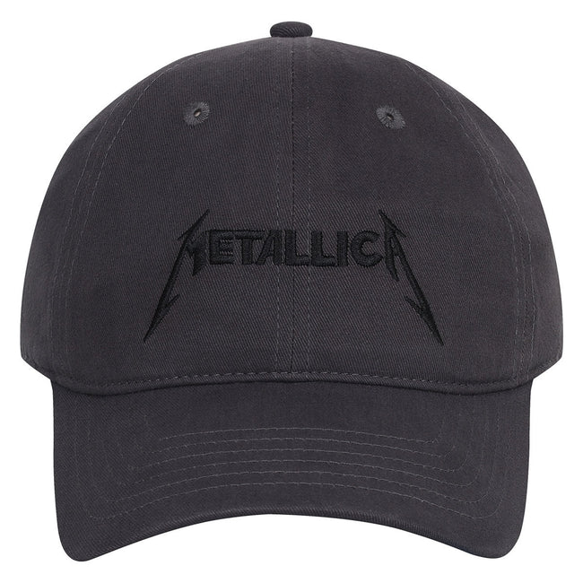 Charcoal - Front - Amplified Metallica Embroidered Cap