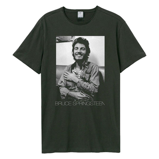Charcoal - Front - Amplified Unisex Adult Bruce Springsteen Vintage T-Shirt