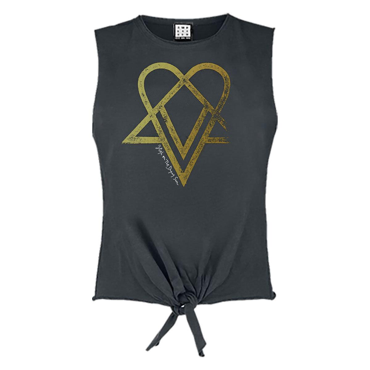 Charcoal - Front - Amplified Unisex Adult In Trenodia HIM Sleeveless Crop Top