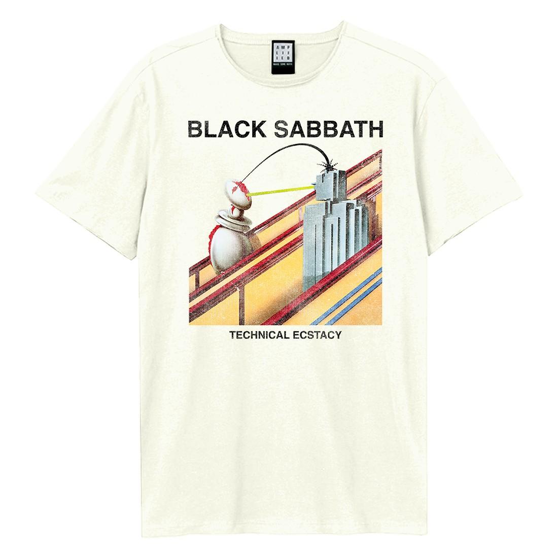 Vintage White - Front - Amplified Unisex Adult Techincal Ecstacy Black Sabbath Vintage T-Shirt