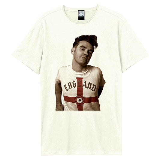 White - Front - Amplified Unisex Adult Glam Glue Morrissey Vintage T-Shirt