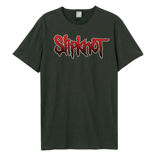 Charcoal - Front - Amplified Unisex Adult Slipknot Logo T-Shirt
