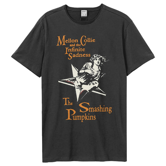 Charcoal - Front - Amplified Unisex Adult Mellon Collie And The Infinite Sadness The Smashing Pumpkins T-Shirt