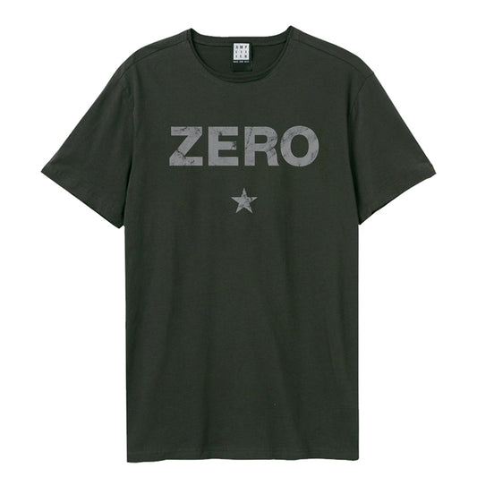 Charcoal - Front - Amplified Unisex Adult Zero The Smashing Pumpkins Vintage T-Shirt