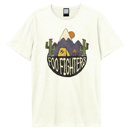 White - Front - Amplified Unisex Adult Mexican Camp Foo Fighters T-Shirt
